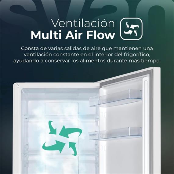 Svan SC185602ENF Frigorífico Combinado No Frost 185cm 60cm 60 cm Blanco