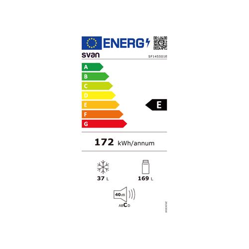 Svan SF145501E Frigorífico Cíclico E 143cm 55cm 55,5cm Blanco