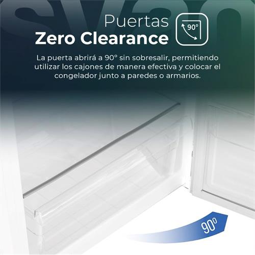 Svan SCV185601ENFD Congelador Vertical No Frost 274 L Clase E 185cm 60cm 66cm Blanco