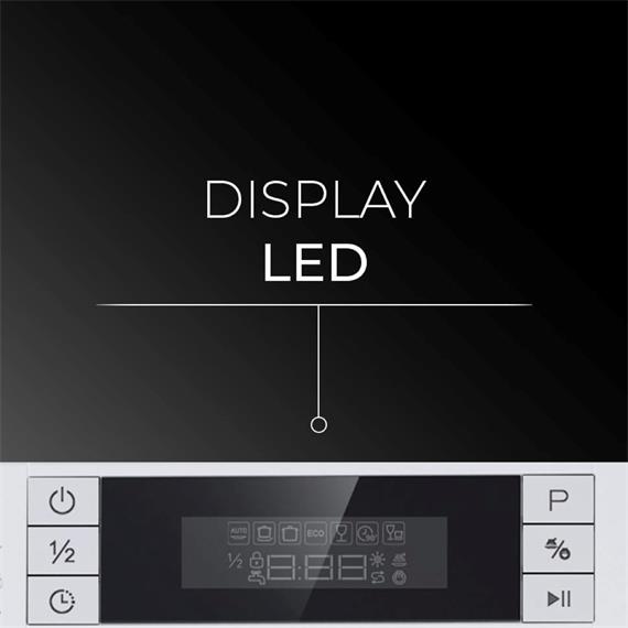 Svan SJ94500ED Lavavajillas  45 cm 9 sets E Blanco Display Led