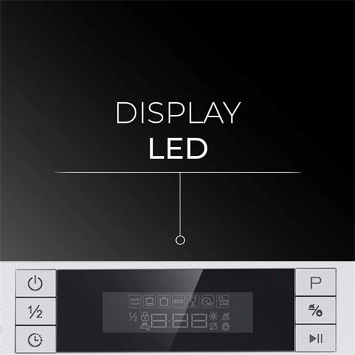 Svan SJ94500ED Lavavajillas  45 cm 9 sets E Blanco Display Led