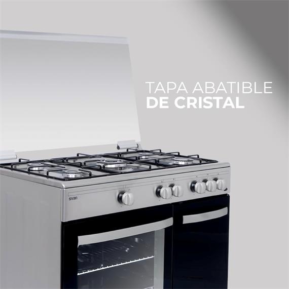 Svan SKGW5900PBX Cocina Gas ancho 90 cm Inox
