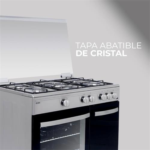 Svan SKGW5900PBX Cocina Gas ancho 90 cm Inox