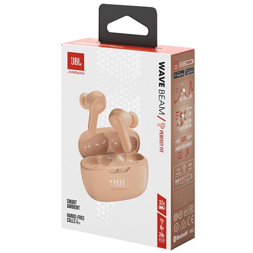 JBL Wave Beam Auricular Inalámbrico Beige