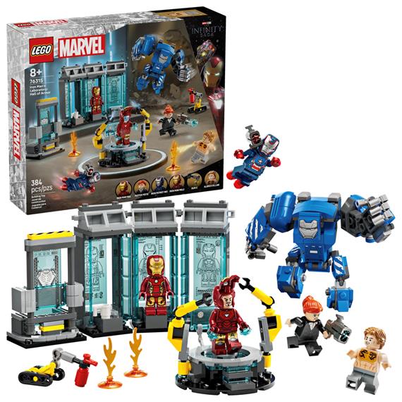 LEGO 76315 Laboratorio de Iron Man: Sala de Armaduras