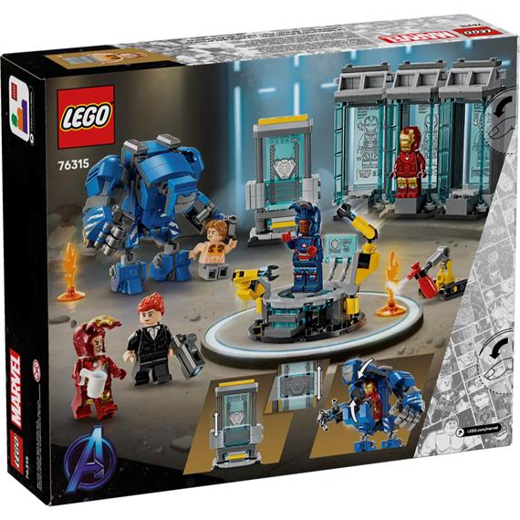 LEGO 76315 Laboratorio de Iron Man: Sala de Armaduras