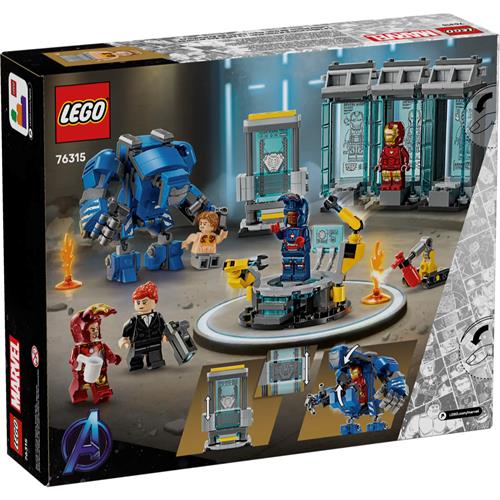 LEGO 76315 Laboratorio de Iron Man: Sala de Armaduras
