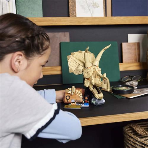 LEGO 76969 Fósiles de Dinosaurio: Cráneo de Triceratops
