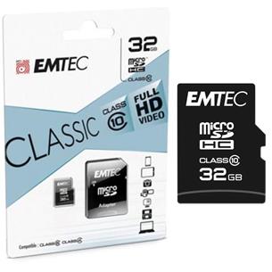 Mem. Emtec Micro SDHC 32GB Class 10 Classic