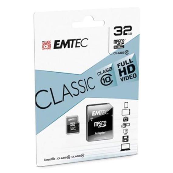 Memoria Micro SDHC 32GB Emtec Class 10 Classic