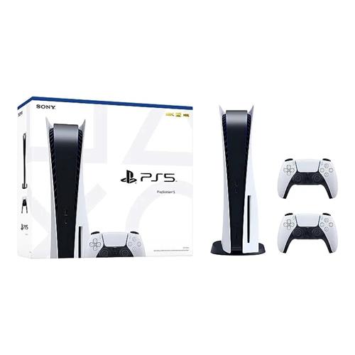 Sony Consola Play Station 5 Slim Disc Edition 1 TB+ Dualsense Bundle White