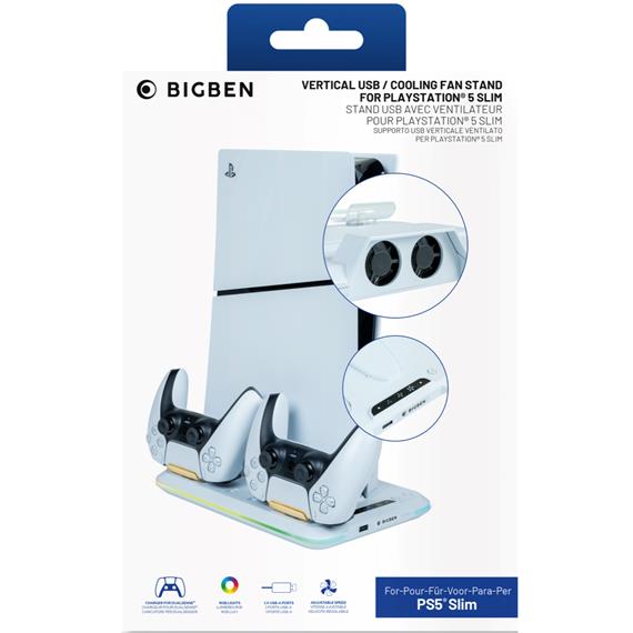 Nacon Base Vertical con Ventilador y cargador para Playstation 5