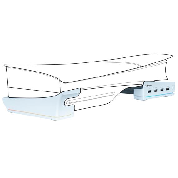 Nacon Soporte Horizontal para Playstion 5 Slim con 2x USB y Led RGB