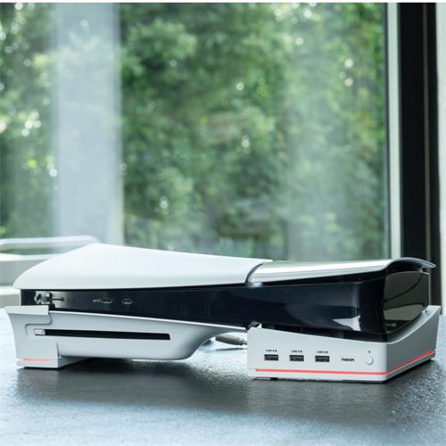 Nacon Soporte Horizontal para Playstion 5 Slim con 2x USB y Led RGB