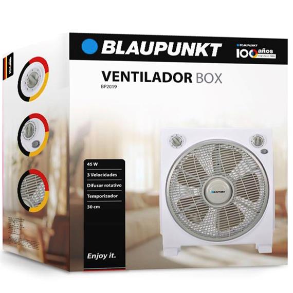 Blaupunkt BP2019 Ventilador Box Fan 45W 30Cm Blanco