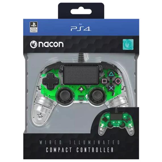 Nacon Mando Oficial Playstation PS4 Compact Verde (PS4OFCPADCLGREEN)