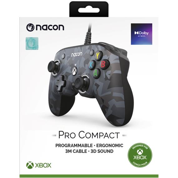 Nacon Pro Compact Mando Programable con licencia XBOX Grey Camo