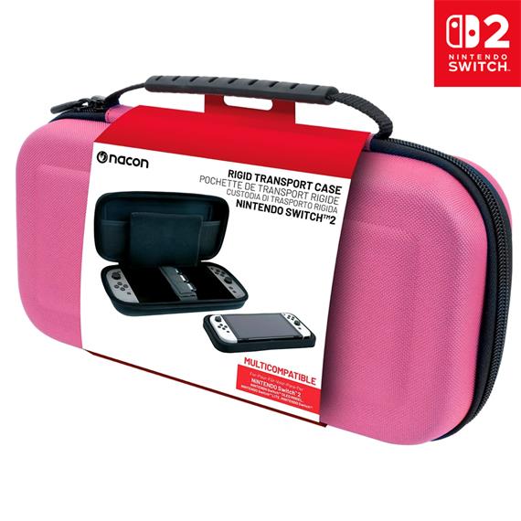 Nacon Funda Pouch Rígida para Nintendo Switch 2 Rosa (SWITCHNEWPOUCHLPINK)