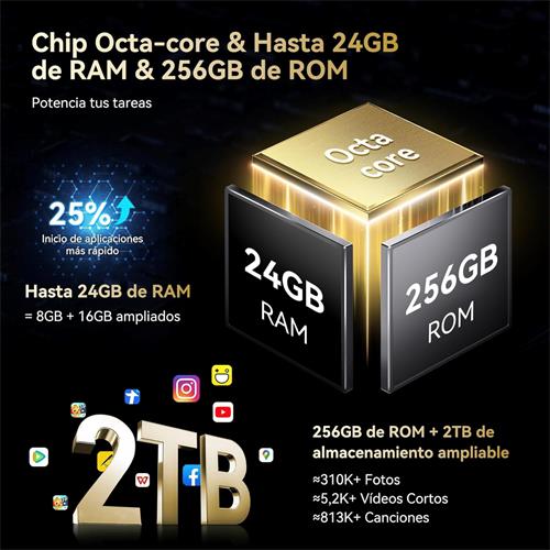 Blackview BV6200 Plus 6.56" 8+16GB 256GB Rugerizado