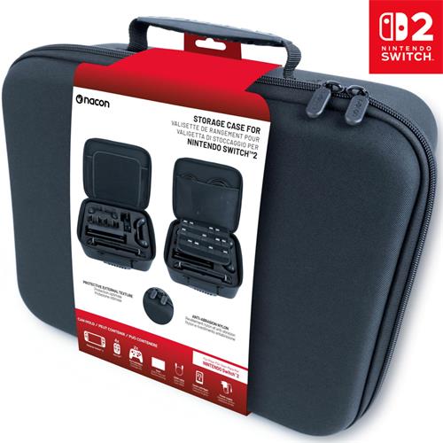 Nacon Funda Storage Plus para Nintendo Switch 2 Negra (SWITCHNEWSTORAGECASEXXL)