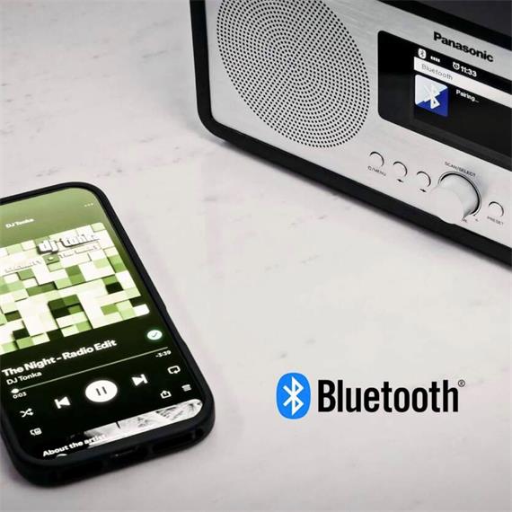 Panasonic RFD40EGK Radio WiFi por Internet con DAB+, FM y Bluetooth