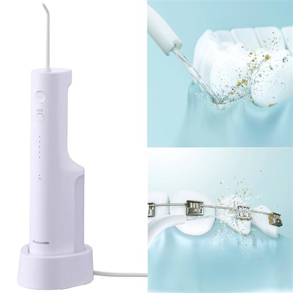 Panasonic EW-DJ27-V303 Irrigador Bucal Portátil con 3 Cabezales
