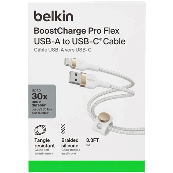 Cable USB-A a USB-C Belkin 15W 1 metro Blanco (CAB010DS1MWH)