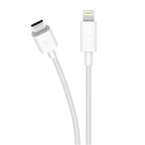Cargador USB-C 30W Belkin +Cable Lightning 1 Metro Blanco (WCA005VF1MWH-B5)