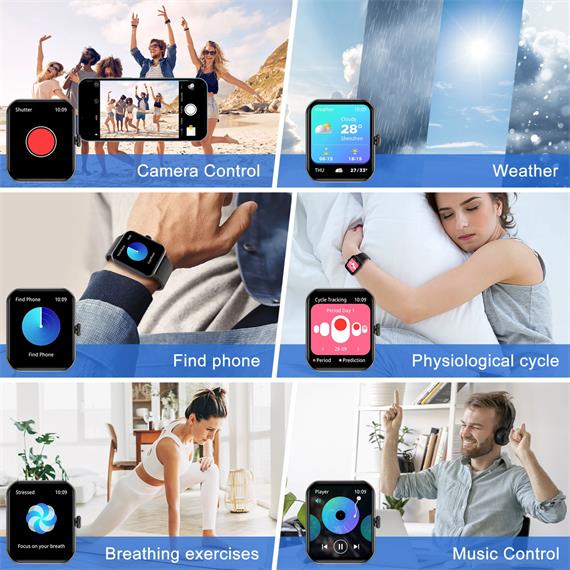 Blackview R50 Smartwatch 1.87" con llamadas Bluetooth Negro