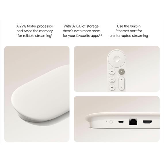 Google TV Streamer 4K con HDR Porcelana