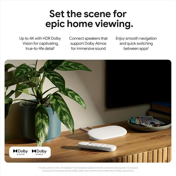 Google TV Streamer 4K con HDR Porcelana