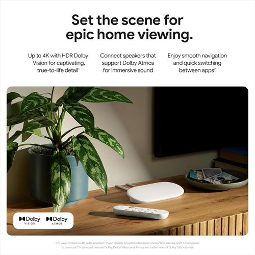 Google TV Streamer 4K con HDR Porcelana