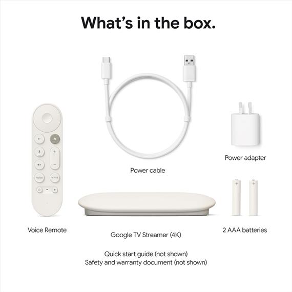 Google TV Streamer 4K con HDR Porcelana