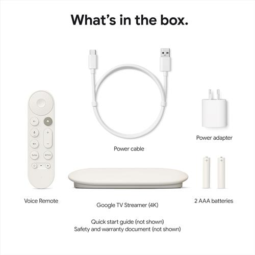 Google TV Streamer 4K con HDR Porcelana