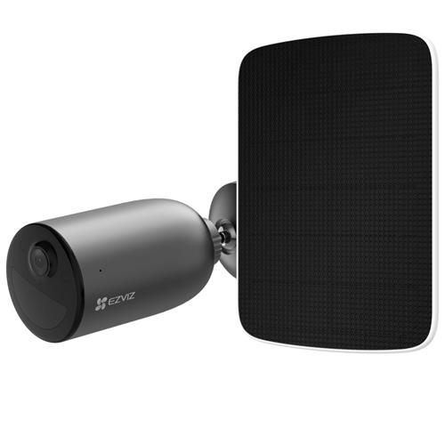 Ezviz EB3 KIT Cámara Seguridad Exterior 2K AOV Con Batería y Panel Solar