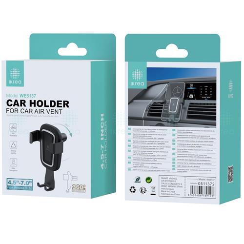 Soporte de Coche Universal 360º para Salida de Aire Ikrea WE5137