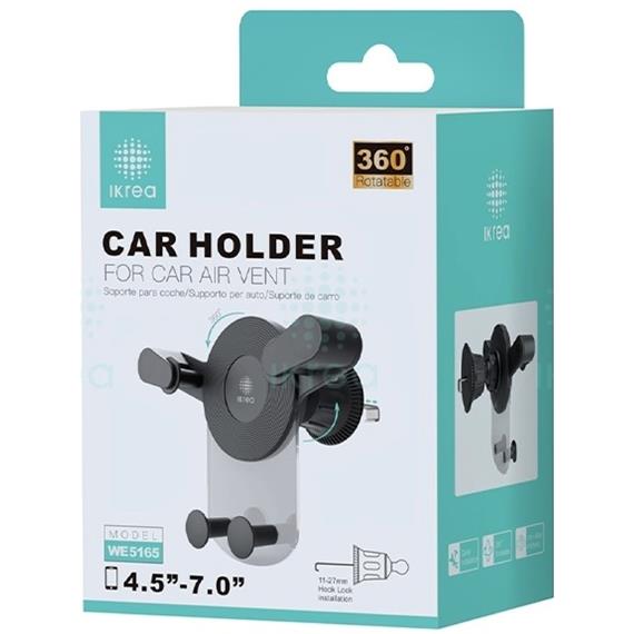 Soporte de Coche Universal 360º para Rejilla de Ventilación Ikrea WE5165