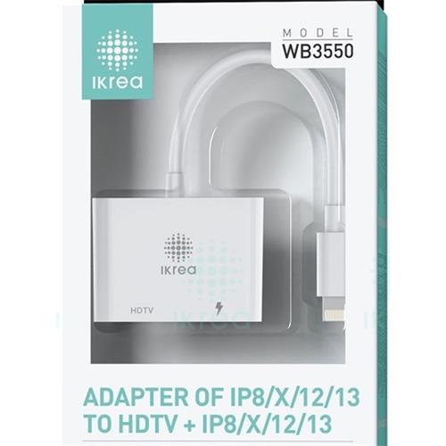 Adaptador Ligthning a HDMI Ikrea WB3550