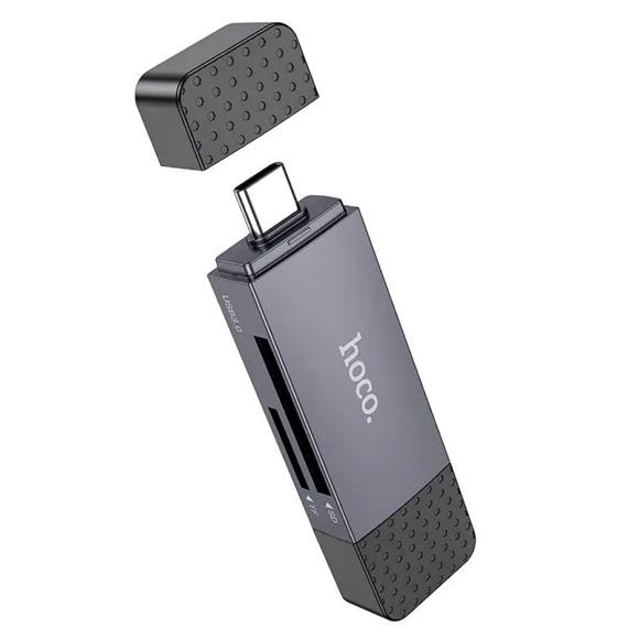 Lector Hoco HB45 Spirit para SD y Micro SD con conexión USB y USB-C 2.0