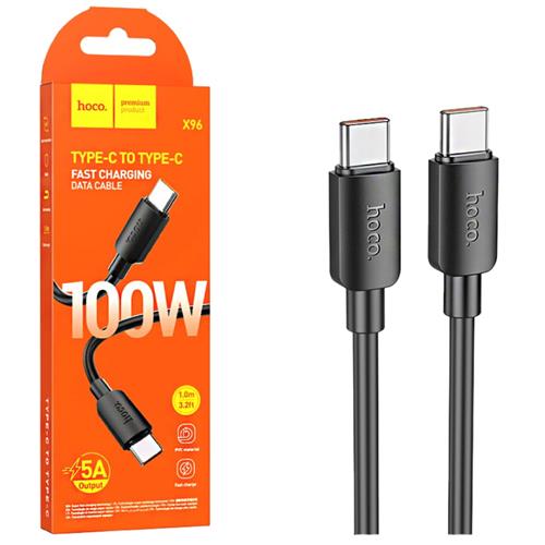 Cable USB-C a USB-C 100w Carga Rápida Hoco X96 1 Metro Negro