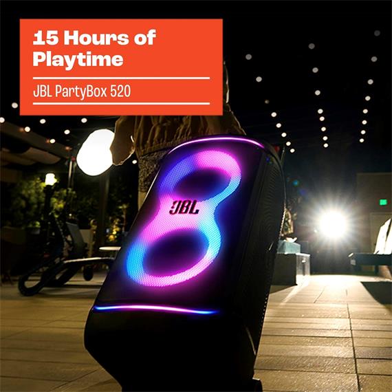 Jbl PartyBox 520 Altavoz Bluetooth Portátil para Fiestas 400W Negro