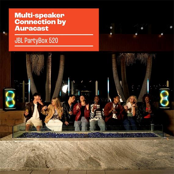 Jbl PartyBox 520 Altavoz Bluetooth Portátil para Fiestas 400W Negro