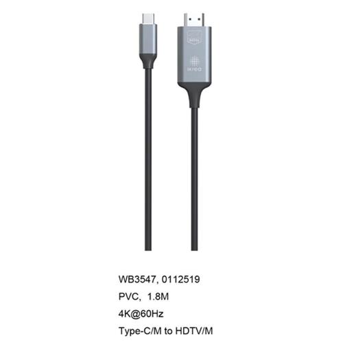 Ikrea WB3547 Cable USB-C a HDMI 4K 1.8 metros