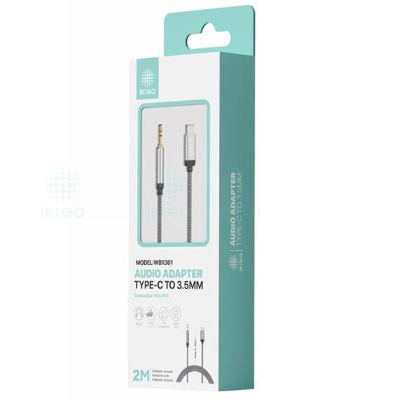 Adaptador de Audio USB-C a Jack 3.5mm Ikrea WB1361