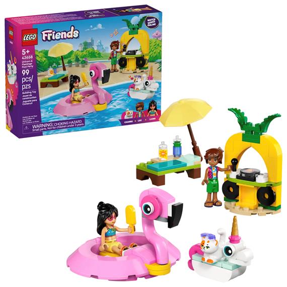 LEGO 42658 Fiesta en la Piscina con Flamenco y Unicornio