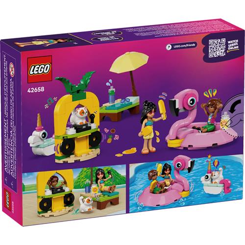 LEGO 42658 Fiesta en la Piscina con Flamenco y Unicornio