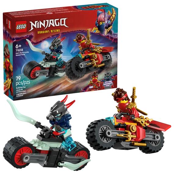 LEGO 71838 Carrera Relámpago en Moto de Kai