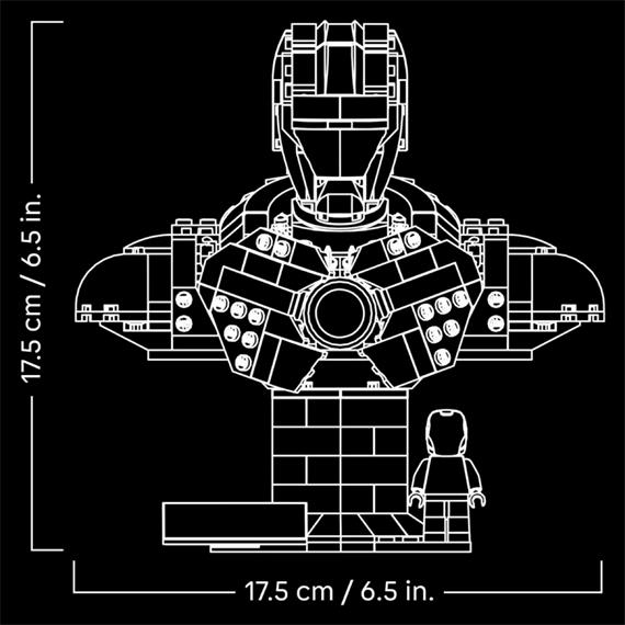 LEGO 76327 Busto de Iron Man MK4