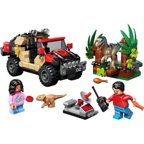 LEGO 76972 Huida en Todoterreno y Raptor al Acecho