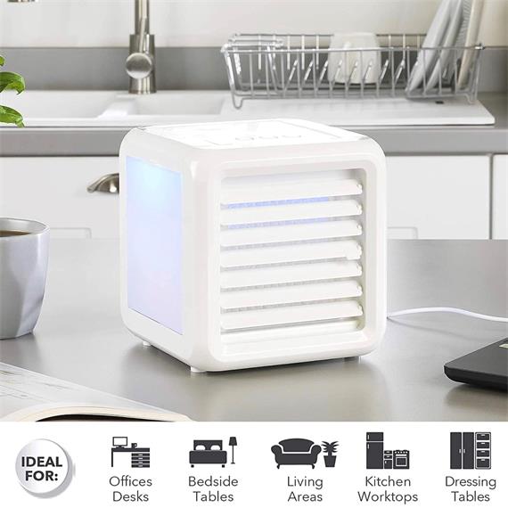 Sogo 2 in 1 Mini Climatizador de Aire Portátil 7W (AIR-SS-21085)